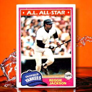 Vintage 1981 Topps #400 Reggie Jackson HOF AS EXMT